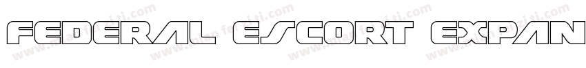 Federal Escort Expan字体转换